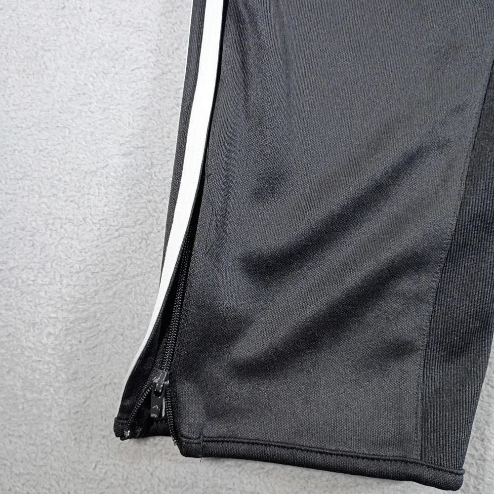Adidas Mens Climacool Track Pants Black Large 3-Stripe Zipped Pockets